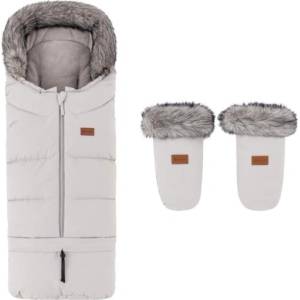 PETITEMARS PETITE&MARS Комплект зимен чувал Arctic 4в1 + ръкавици за количка Fjora Champagne Shower (VP-F197766)