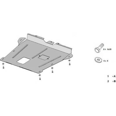 Kryt pod motor DACIA DUSTER (HS_) all - Plech - 8595698039958