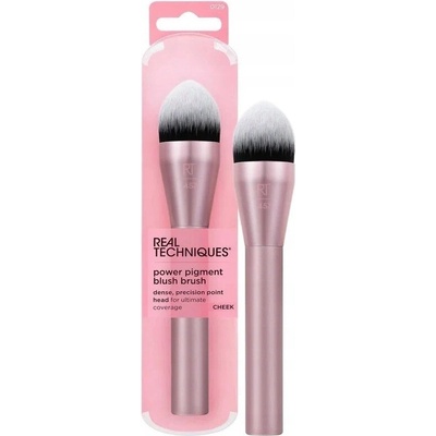 Real Techniques Cheek Power Pigment Blush Brush kosmetický štětec na tvářenku růžová