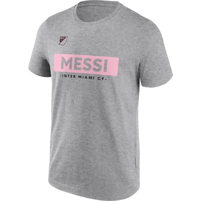 MLS Тениска MLS Messi Inter Miami Block T-Shirt Adults - Sports Grey