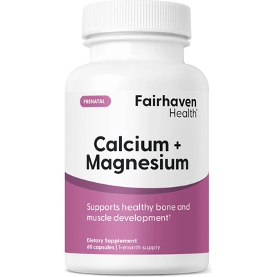Fairhaven Health Calcium + Magnesium, 60 капсули, Fairhaven Health