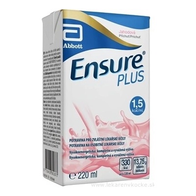 ENSURE PLUS JAHODOVÁ PŘÍCHUŤ POR SOL 24X220ML
