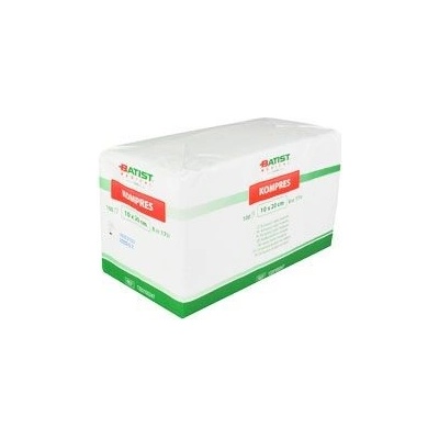 BATIST Kompres gáza nesterilní 100 ks Rozměr: 10 x 20 cm