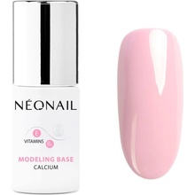 NeoNail Modeling Base Calcium podkladový lak pro gelové nehty s vápníkem Blush Boomer 7,2 ml