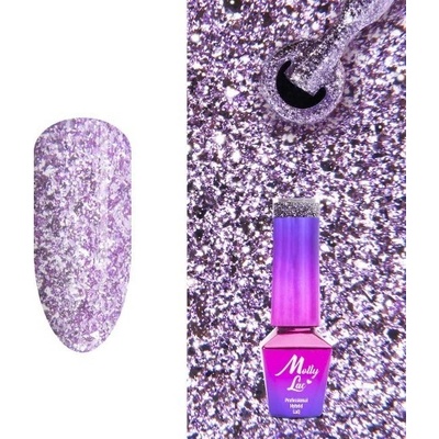 Molly Lac Gél lak Luxury Glam Shimmy Violet 543 5 ml