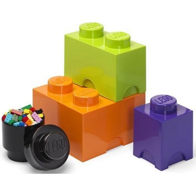 LEGO® úložné boxy Multi-Pack 4ks fialová černá oranžová zelená LEGO40150800