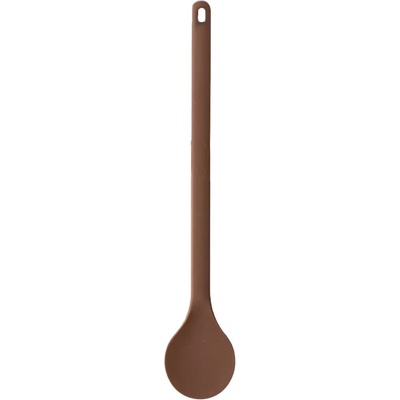 Vařečka silikon kulatá 28 cm hnědá