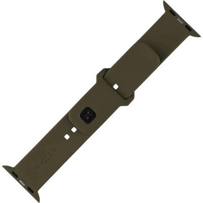 FIXED Силиконова спортна каишка за Apple Watch 38/40/41 мм, маслинова FIXSST2-436-OL (FIXSST2-436-OL)