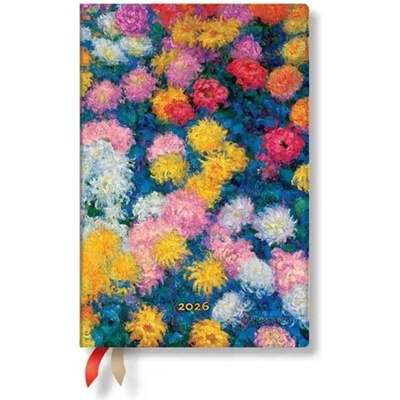 Paperblanks Планер Monet Chrysanthemums, Mini, хоризонтален, (1570181407)