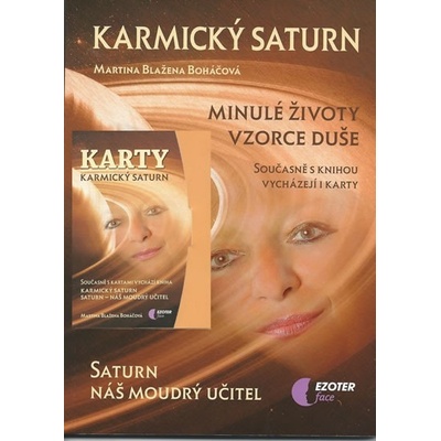 Boháčová Martina Blažena: Karmický Saturn kniha + karty 27 ks Kniha