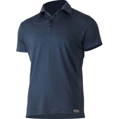 Lasting ELIOT 5656 modrá vlnená merino polo košele