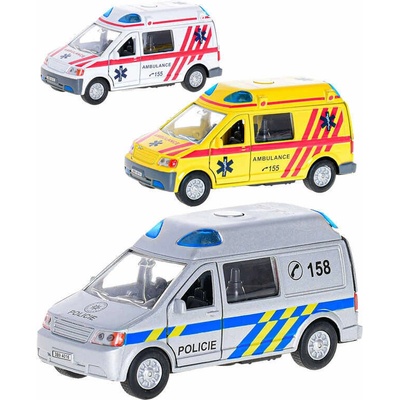 Kids Globe Traffic Ambulancia CZ 14cm kov