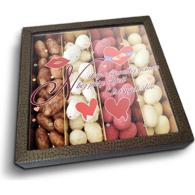 Mandle v čokoládě SABLIO Neopouštěj domov 4 x 80 g