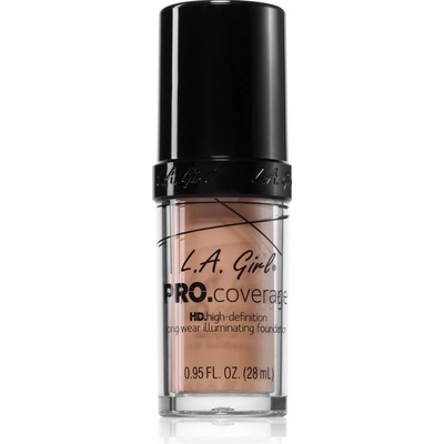 L. A. Girl Cosmetics PRO. Coverage озаряващ течен фон дьо тен цвят Fair 28ml