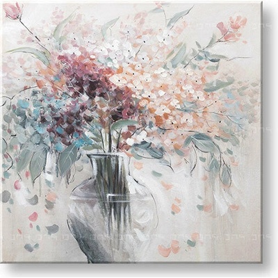 Malovaný obraz na stěnu KVĚTINY 1 díl - 80x80 cm
