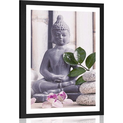 Plakát s paspartou wellness Buddha - 60x90 no frame