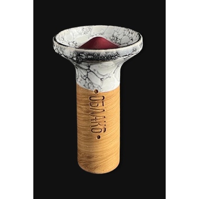 Oblako Flow Dark Vinous on Marble Dark-White