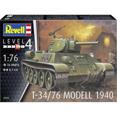 Revell Plastic ModelKit tank 03294 T-34/76 Modell 1940 1:76