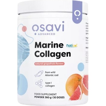 Osavi Marine Collagen | Naticol® Bioactive Collagen Peptides from Wild Atlantic Cod [360 грама] Грейпфрут