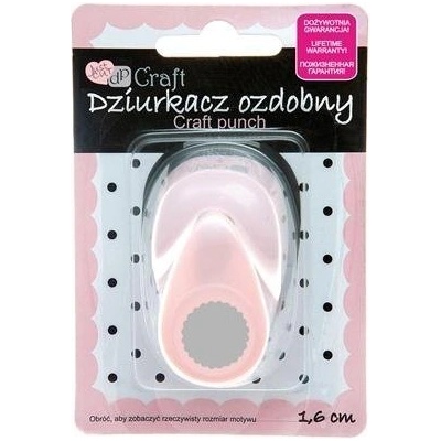 dpCraft Dekorační děrovačka 1,6 cm – kolečko s volánky (JCDZ-105-109)