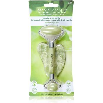 EcoTools Jade Roller & Gua Sha масажно валяче за лице и масажно приспособление 2 бр