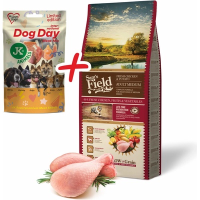 Sam's Field Low Grain Adult Medium Chicken & Potato 13 kg