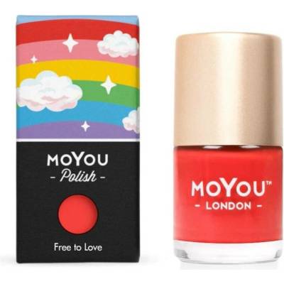 MoYou Razítkovací lak na nehty Free to Love 9 ml