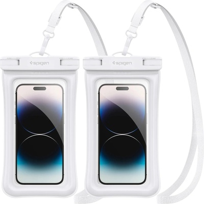 Spigen Водоустойчив калъф Spigen - Aqua Shield Floating, 2 pack, бял (8809896743617)