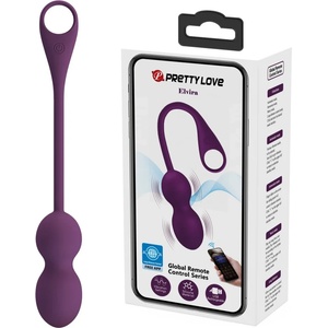  Вагинални топчета, смартфон контрол - Prett Love Elvira Purple II (DEBRA01670)