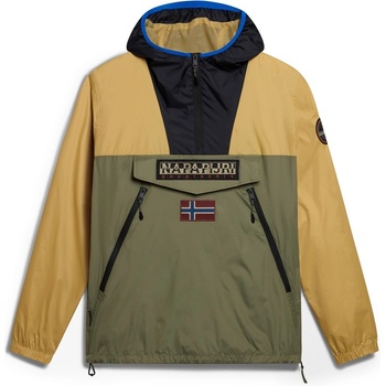 Image 1 of Napapijri Men's Waterproof Packable Rain Anorak - Green CB