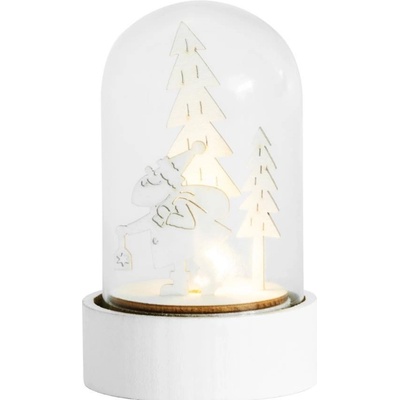 MagicHome Woodeco Dekorace 76041 Santa ve skle 1xLED 5x10 cm ST8090145
