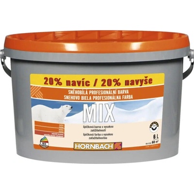 Hornbach Profesionálna farba na stenu MIX 5+1 l Snehobiela