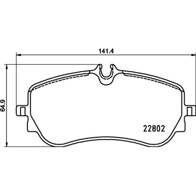Sada brzdových destiček, kotoučová brzda BREMBO P 85 172