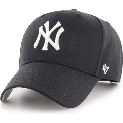 47 brand Шапка с козирка вълна 47 brand MLB New York Yankees в черно с апликация B-RAC17CTP-BK (B.RAC17CTP.BK)