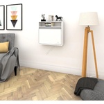 ASIR GROUP Сгъваемо бюро OPTIMUM 60x64 cм бял (AS1122)