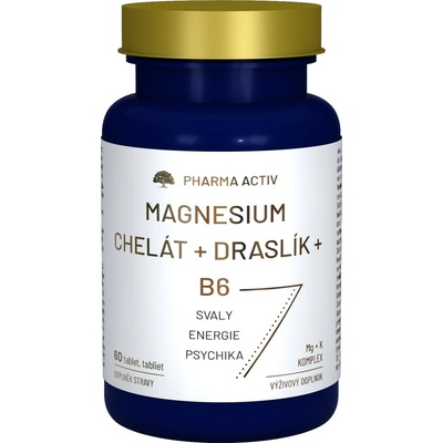 Magnesium Chelát + Draslík + B6 60 tabliet