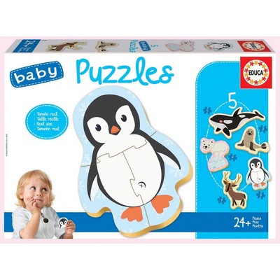 EDUCA Baby Polární zvířata 5v1 3-5 dílků