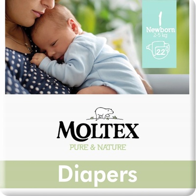 Moltex Pure & Nature Newborn 2–5 kg 22 ks