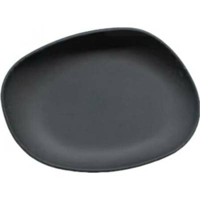 Dezertní talíř Cookplay Yayoi 14 × 11 × 3 cm, matný černý
