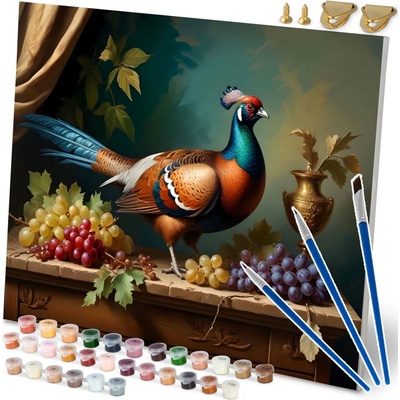 Massido 699007 Obraz pro malování podle čísel Bažant 40 x 50 cm