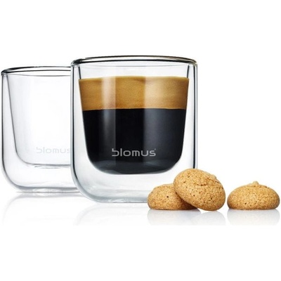 Blomus Súprava termopohárov na espresso NERO 80 ml