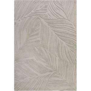 Flair Rugs Светлосив вълнен килим 200x290 cm Lino Leaf - Flair Rugs (503119373939)