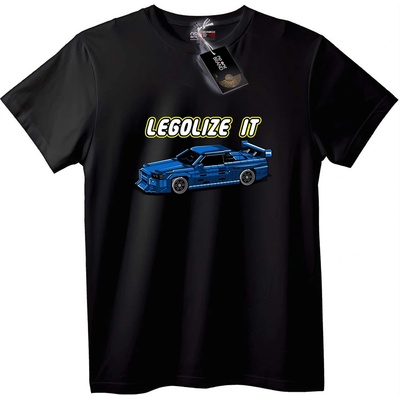 NOONEBRAND Тениска LEGO Кола: Legolize It - M, Black
