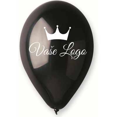 Personal Svet balonku Balónek s logem Černý 26 cm