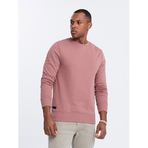Ombre Clothing Мъжки памучен суитчър BASIC Ombre Clothing Ombre Clothing | Rozov | МЪЖЕ | XXL