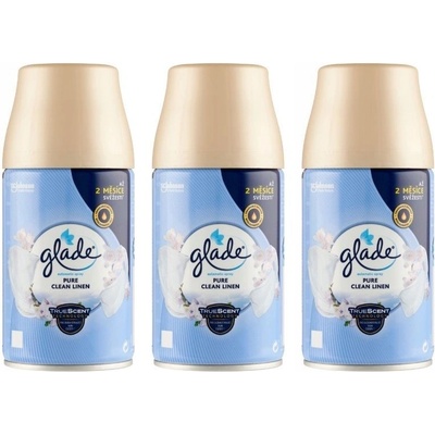 Glade Pure Náplň do osviežovača Clean Linen 3 ks