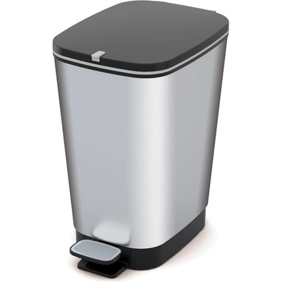 Keter KIS Plastový Chic Bin M - Steel, 30 l - kód 080718STEEL
