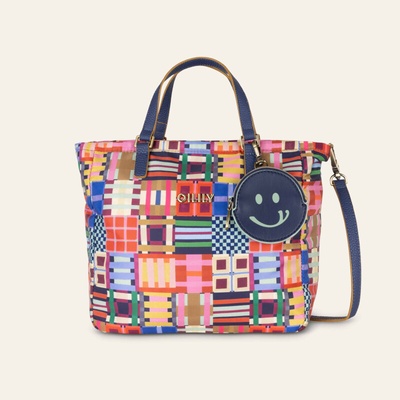 Oilily Tartan Tape Haidys Handbag 24 cm Wedgewood