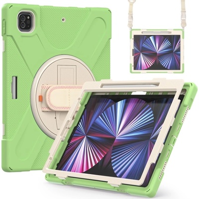 Vsetkonamobil 57185 SOLID Odolný kryt pre Apple iPad Pro 12.9 2022 / 2021 svetlozelený