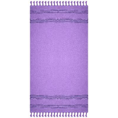 Плажна кърпа Rakla - Никол, 100% памук, лила, 90 х 170 cm (Rakla 225)